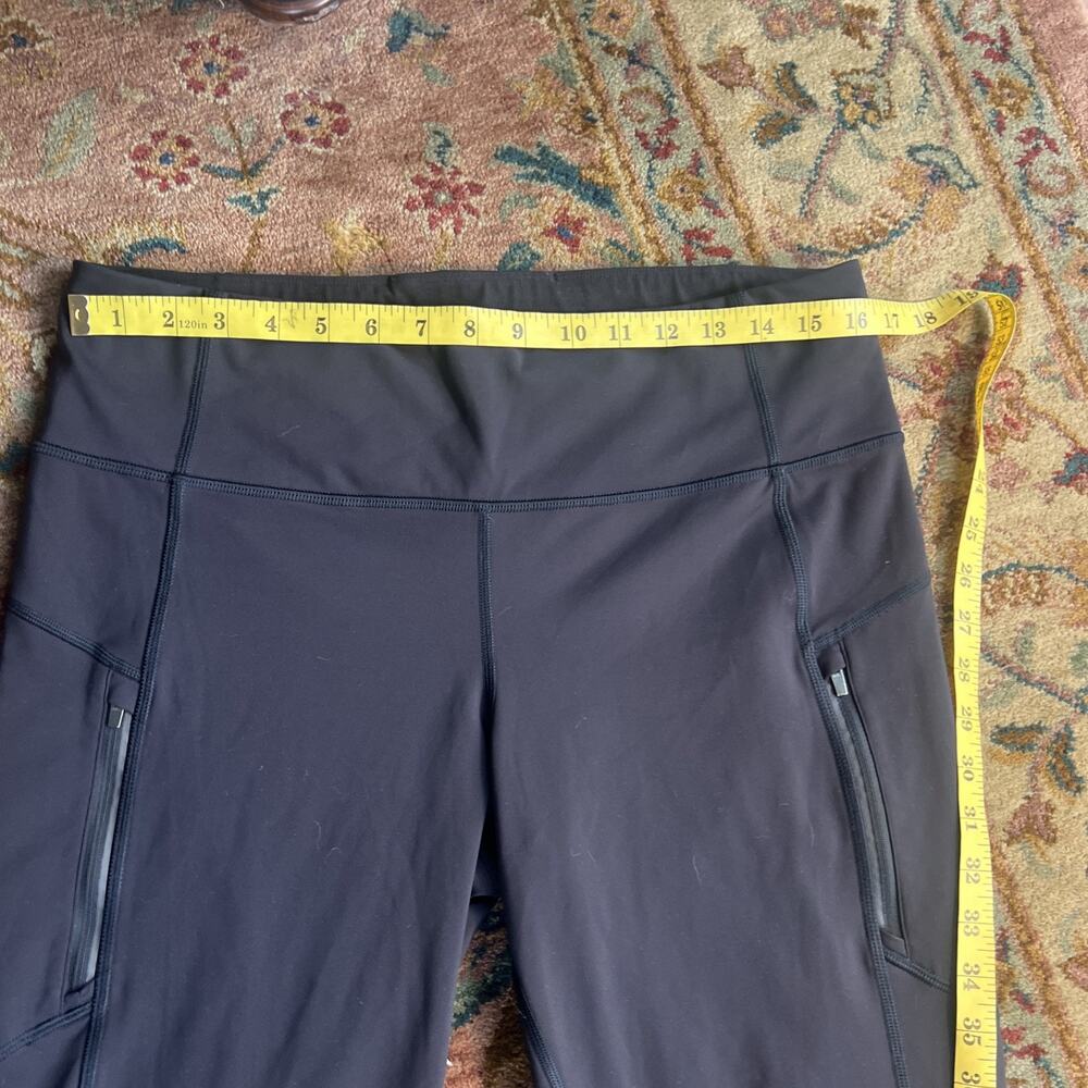 Athleta Rainier Bootcut Black Fleece Lined Stretch Hiking Outdoor Gorpcore XL - Picture 7 of 11
